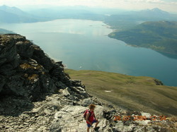 Utsikt over Balsfjorden fra Henriktinden ©Klausen Utsikt over Balsfjorden fra Henriktinden