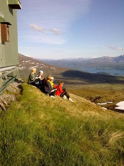Krister, Ida, Robin, Julie og jeg på Linken ©Klausen Krister, Ida, Robin, Julie og jeg på Linken