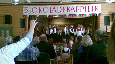 Sjokoladekappleik på Granvin i Seljord