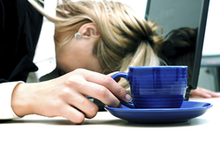 Tired woman are sleeping