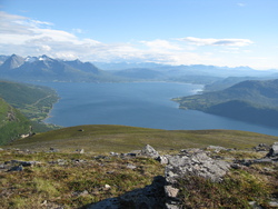 Utsikt fra en Ti på topp tur