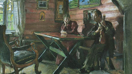 Harriet Backer: Kolbotnstua, 1896 (utsnitt) Harriet Backer: Kolbotnstua, 1896 (utsnitt)