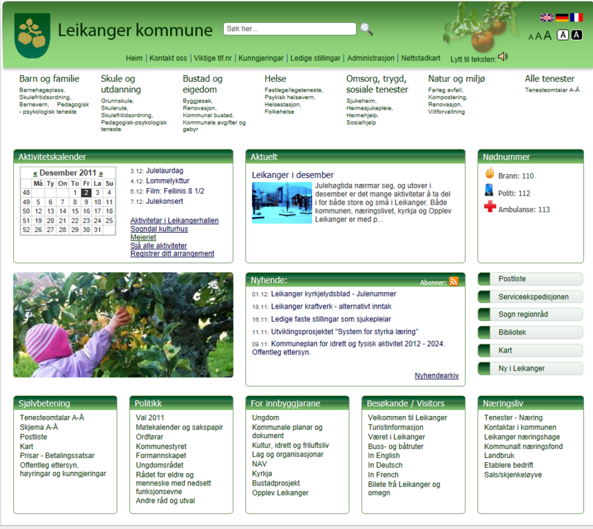 Leikanger kommune si heimeside Leikanger kommune si heimeside