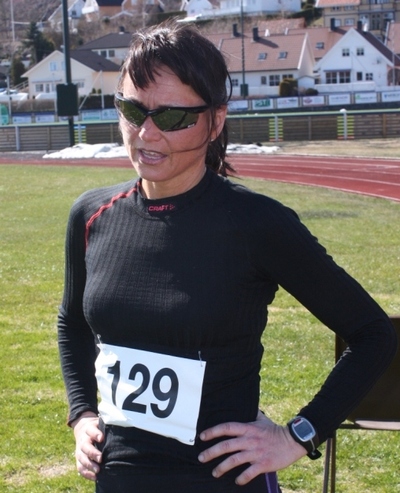 Lisbeth Jensen Gallefoss, KIF Friidrett efter flot gennemført løb i ny banerekord