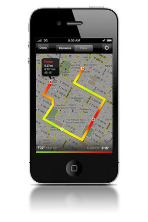 Nike+ GPS run route screen pace_600