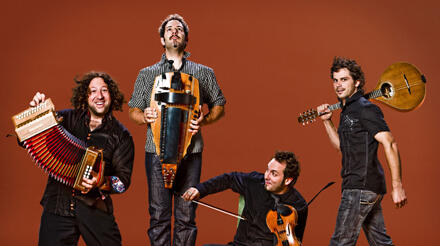 Folkemusikkgruppa Le Vent Du Nord fra Quebec er for tida på Norgesturné, og legger turen innom Hilmarfestivalen FOTO: Stéphane Najman