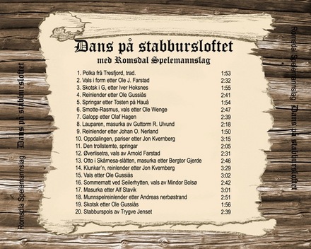 Romsdal Spelemannslag - Dans på Stabursloftet (RSCD, 2009)
