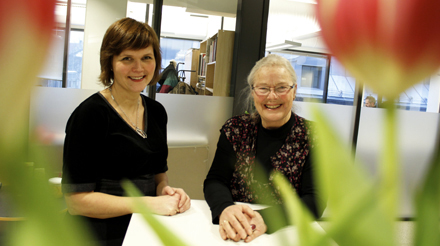 Linda Dyrnes og Maria Høgetveit Berg i FolkOrg, 2011