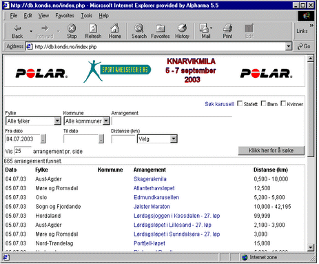 databaseterminlista