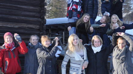 Danseru'-samling på Prestfoss (Foto: Lars F. Smaaberg)