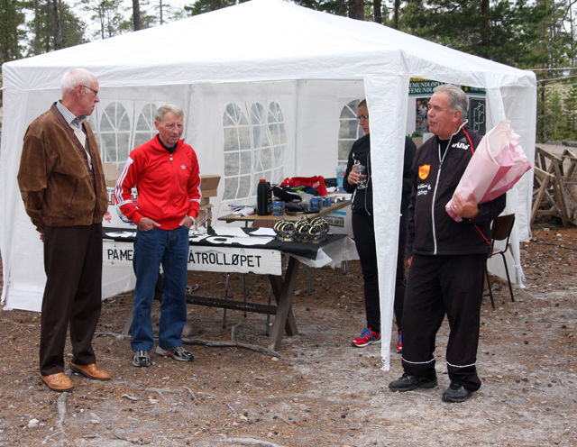 Tre meget sentrale personer i Femundløpets historie ved 40-årsjubiléet i 2007 (fra venstre): Magne Martinsen, IL Trysilgutten,  Bjørn Tvedt, Veldre Friidrett - og Mr. Ren-Eng, Bo Berndtsson. 