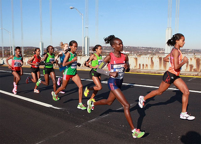 Starten på New York City Marathon i 2009