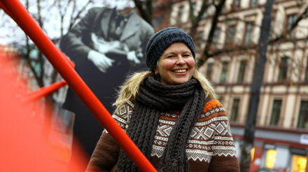 Rannveig Djønne, ny prosjektmedarbeidar i FolkOrg. Foto: Eivind Kaasin.