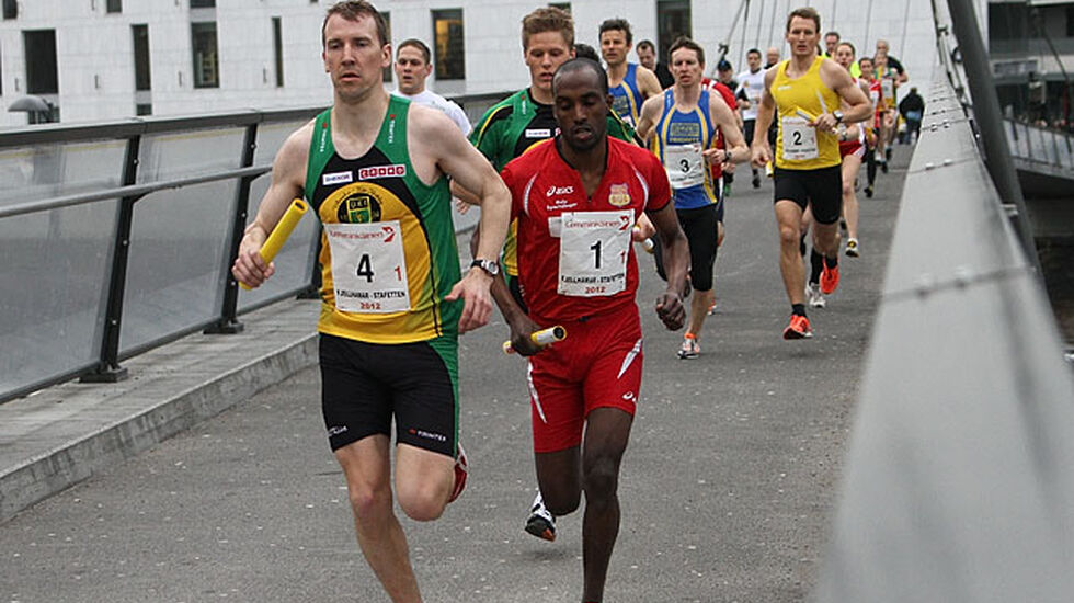 Første etappe: I 2012 fikk Fjellhamarstafetten ny og trafikkfri løype. (Foto: Runar Gilberg)