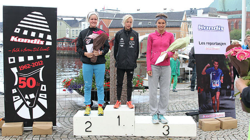 Fra Kondis på besøk i Arendal i 2012 da 12 år gamle Elin Upstad vant Skagerakmila. Foto: Heming Leira