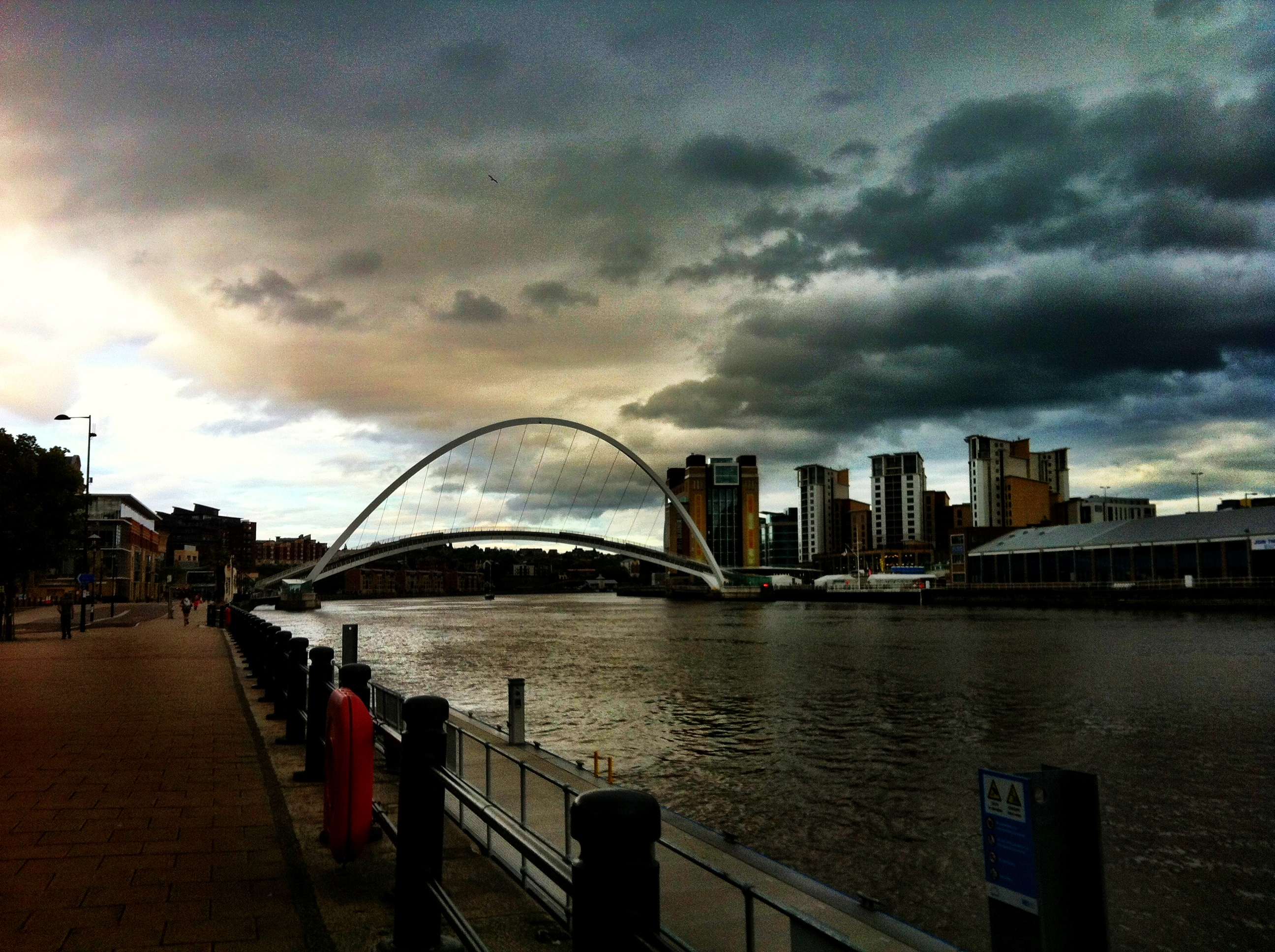 Det var utrolig godt å endelig kunne se Millennium Bridge og målgang