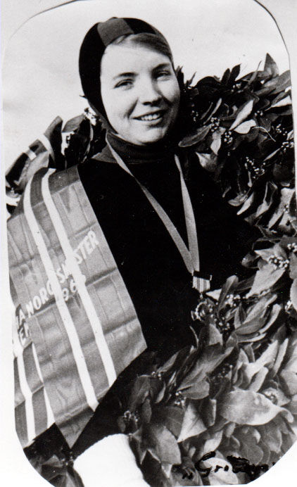 Sigrid Sundby Norgesnester på skøyter 1966