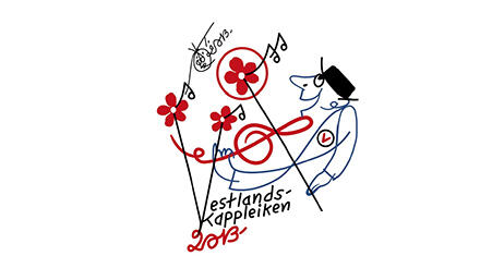 Logoen til Vestlandskappleiken, teikna av Oddvar Torsheim.