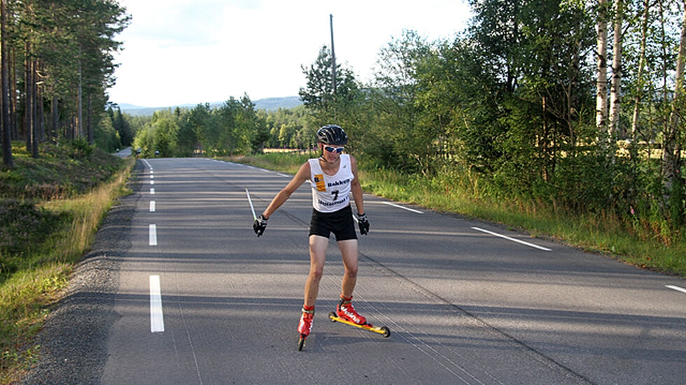 Martin Storberget i aksjon i rulleskikarusellen i Julussdalen for tre år siden. (Foto: Tor Solbakken)