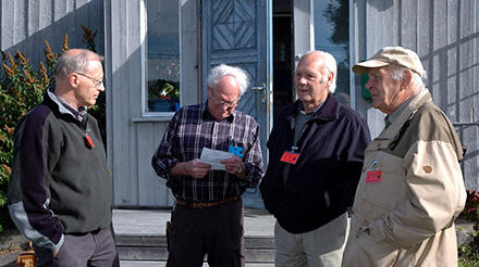 Øivind Nyseth, Leif Løchen, Arne Korsvold og Viktor Pedersen.