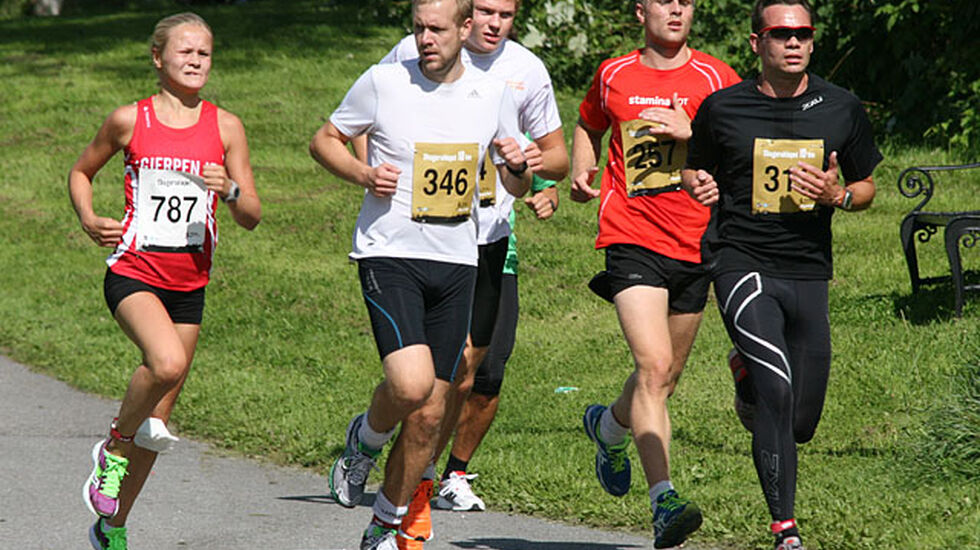 Rebecca Sem vinner 5km i Skagerakløpet i 2013. Foto: Turid Veggeland