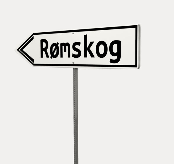 Skilt til Rømskog Skilt til Rømskog