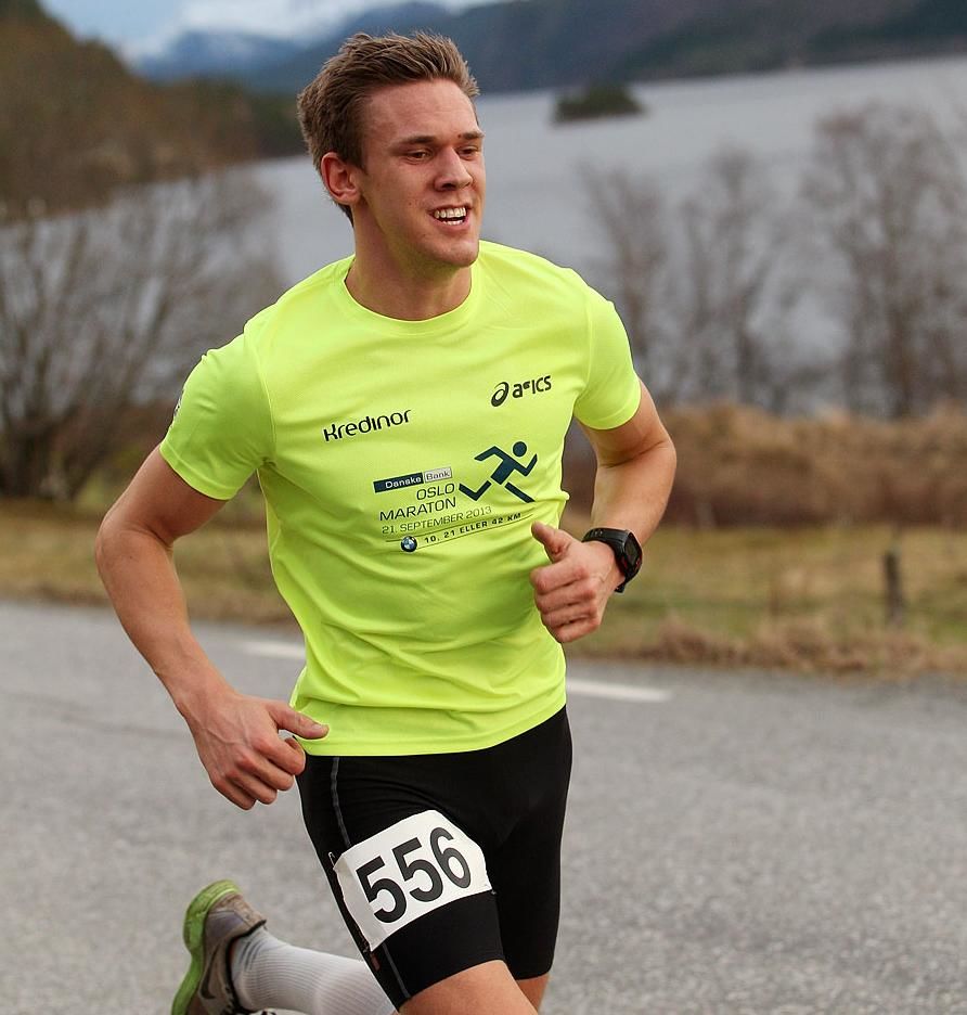 Sebastian Håkonsson har løyperekorden på maraton fra 2019 på tiden 2.35.34 (Foto: Kjell Vigestad)