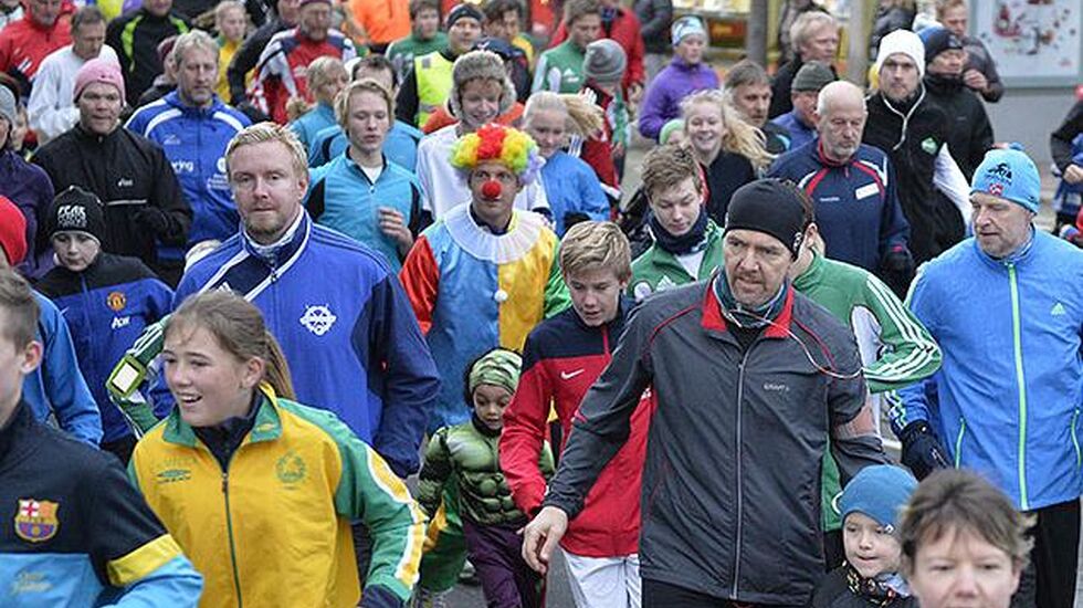 Bildet fra en tidligere utgave av nyttårsløpet (foto: Bjørn Johannessen).