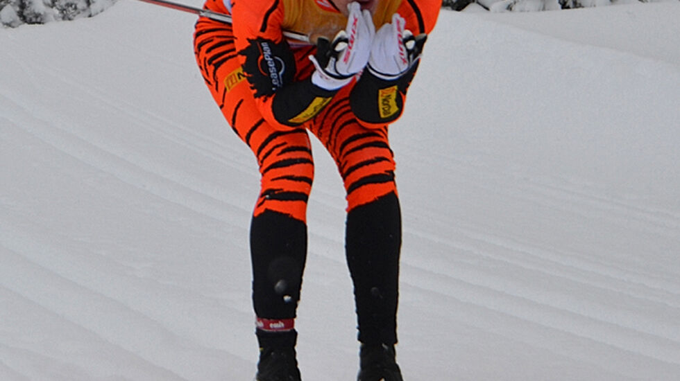 Christoffer Callesen, her i seieren i Næringslivsmesterskapet i 2014 Foto: Andrea Hagetrø/SkiAktiv.no 