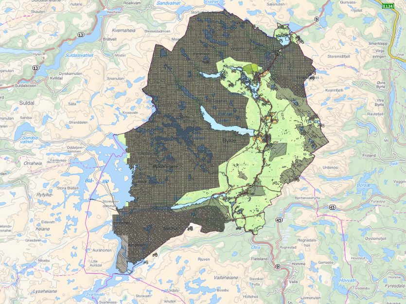 bykle kommune kart Innsyn: Planarkiv   Bykle kommune