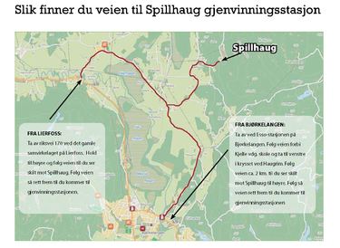 Kart til Spillhaug