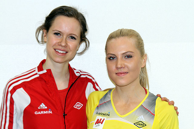 Silje Fjørtoft (til venstre) og Kristine Eikrem Engeset viste god form på både 800 og 1500 m i Sverige i helga. (Arkivfoto: Tom Roger Johansen)