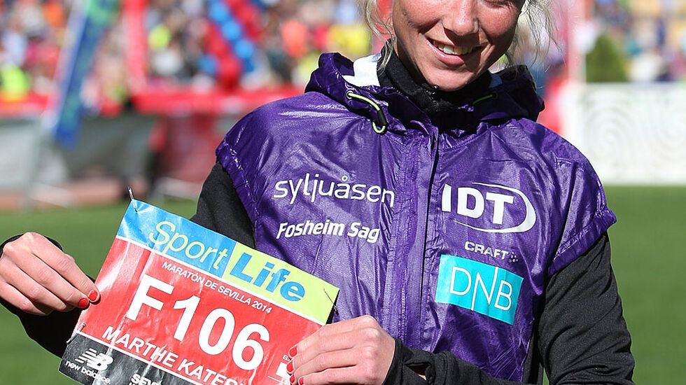 Marthe Katrine Myhre forbedret persen med 1 minutt og 46 sekunder, men var likevel ikke fornøyd straks etter løpet.