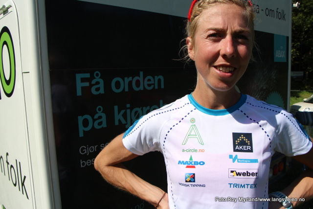 Kristin Størmer Steira med løyperekord i fjorårets Pinåsløp. Foto: Arrangøren