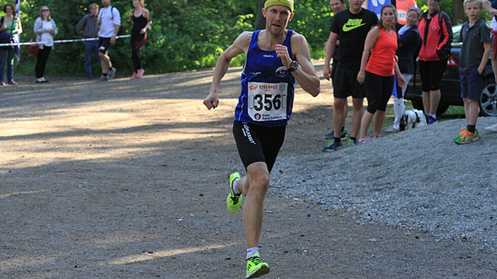 Øystein Mørk vinner herreklassen. Foto:Heming Leira