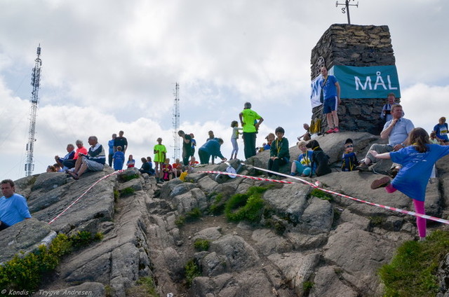 Mål på Løvstakken Opp . Fra arrangemntet i 2014. Foto: Trygve Andresen