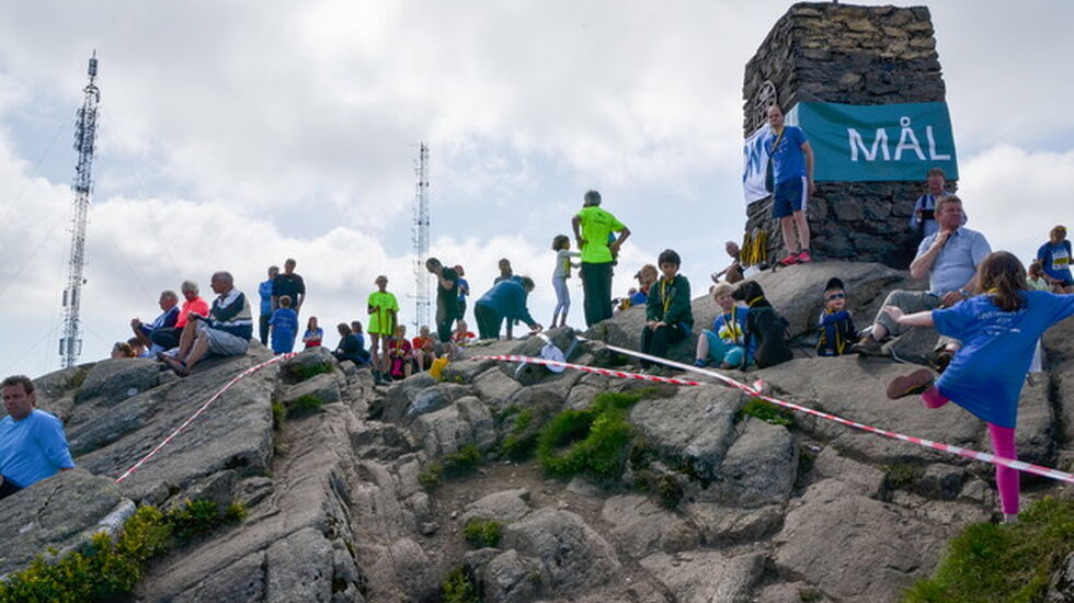 Mål på Løvstakken Opp . Fra arrangemntet i 2014. Foto: Trygve Andresen