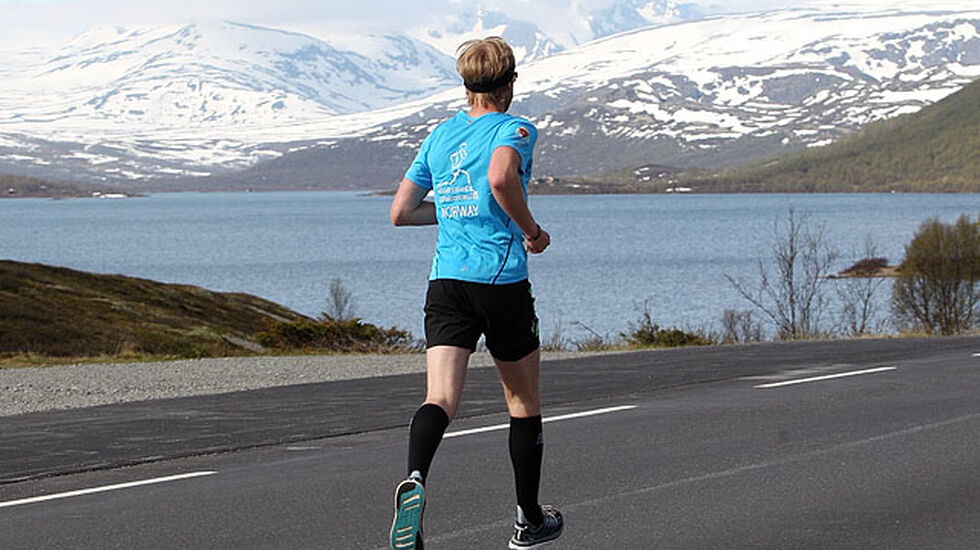 Jimmy Vika under Fjellmaraton i fjor. Foto: Kjell Vigestad