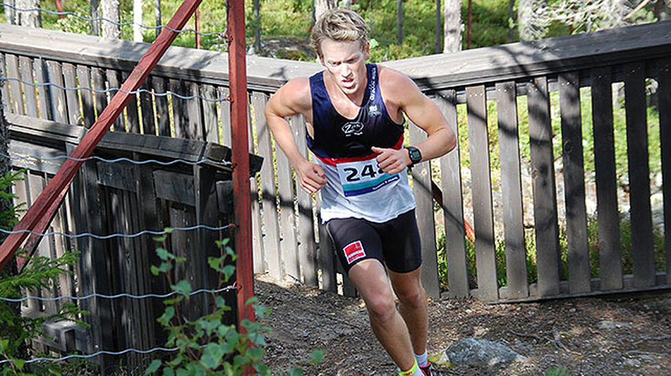 Per Kristian Nygård har vunnet sitt eget løp fem av syv ganger i perioden 2009-2015 og har løyperekorden fra 2014 med  17:59 fra 2014.  Her setter han løyperekord i 2012 . Foto: Heming Leira