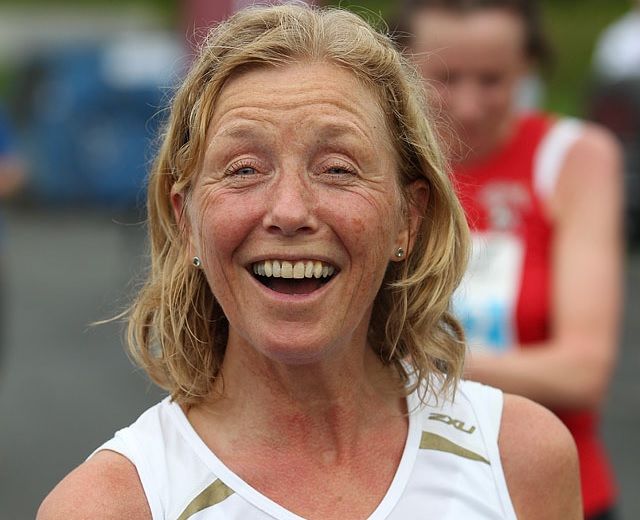 Med 18.43 fra Fornebuløpet har Synøve Brox så langt årets beste veteranresultat for kvinner på 5 km ifølge Veterantabellene (Foto: Kjell Vigestad).