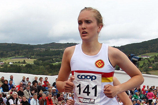 Frida Berge starta banesesongen ute med førsteplass på 1500 m. (Arkivfoto: Bjørn Johannessen)