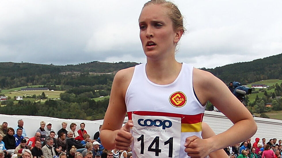 Frida Berge løp på 4.17,80 og persa med 86 hundredeler. (Arkivfoto: Bjørn Johannessen)