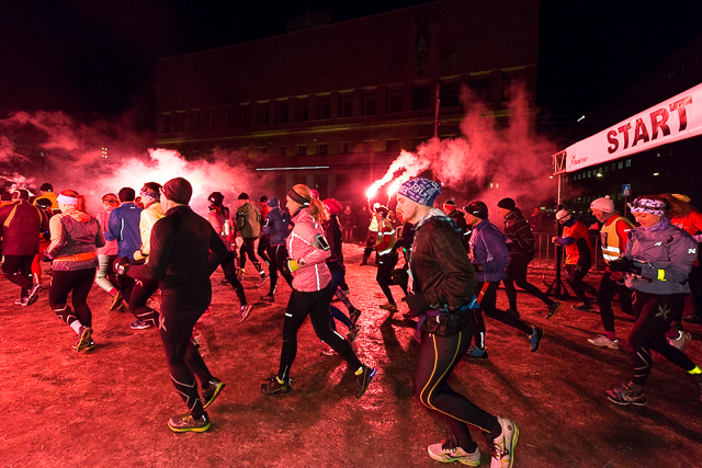 Fra det første Winterrun i Oslo 2015. Foto: Erling Pande Braathen