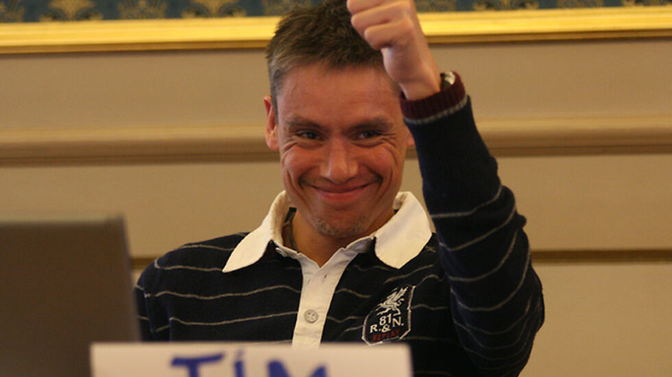 Tim Bennett stemmer ja til mosjonslisens (foto: Bjørn Hytjanstorp)