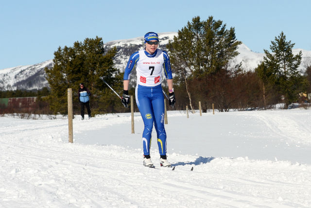 Hanna Skulbru har for vane å vinne påskerennet i Tufsingdalen og tok i år sin fjerde seier på rad! Her fra rennet i 2015.