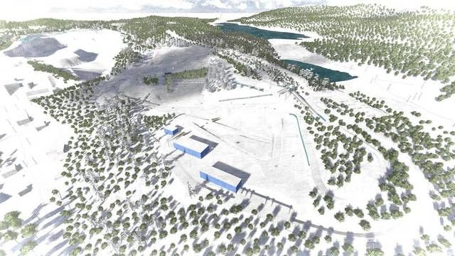 Et forslag på hvordan Lillomarka Arena kan bli seende ut. Foto: Knut Andreas Øyang. Hjellnes Consult