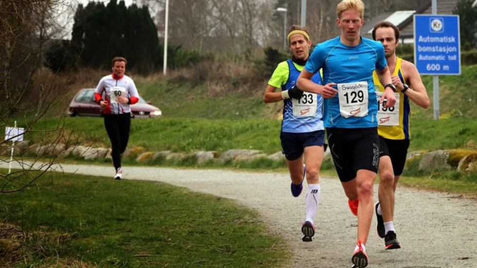 Ørjan Kommedal, GTI vinner halvmaraton. Arkivfoto. Hålandsvatnet 2015. 
