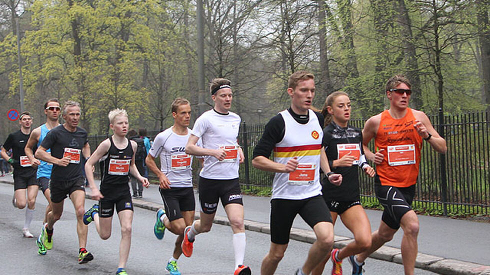 Live Solheimdal etter 900m i Sentrumsløpet. Foto: Runar Gilberg