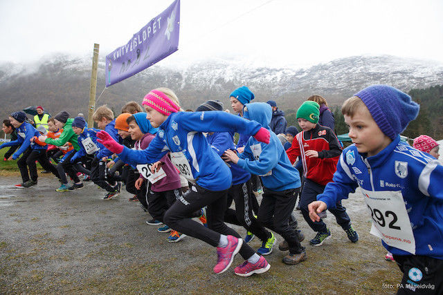 Starten barneløp. Foto. Pål-André Måseidvåg