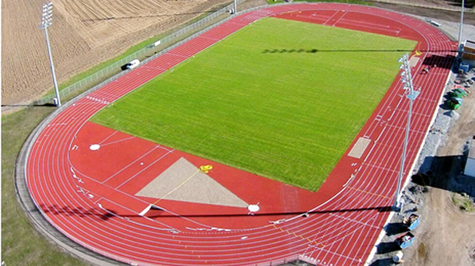 Nye Hamar Idrettspark på Børstad. (Foto: Hamar kommune)